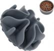 grey jaoul slow feeder dog bowl insert - 51 octopus suction cups for medium & large dogs over 6.5" wide logo