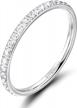 2mm women titanium eternity ring with cubic zirconia - perfect for anniversary, wedding or engagement - size 3-13.5 logo