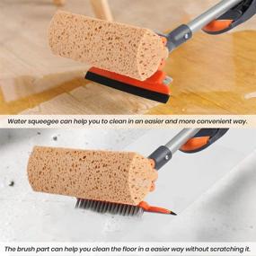 img 3 attached to 🧹 3 in 1 Sponge Mop, Roller Mop, and Squeegee: An Efficient Solution for Floor Cleaning