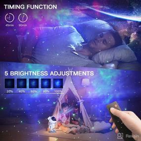 img 1 attached to Astronaut Projector 360°Adjustable Children Playroom