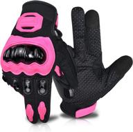 elcyco women's full finger motorcycle gloves - touch screen, ideal for summer motorbike racing, cycling, climbing, and motocross logo