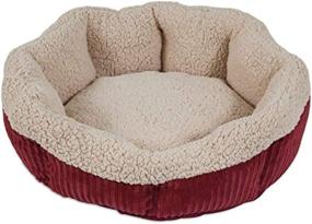 img 2 attached to 🐾 Aspen Pet Self-Warming Corduroy Pet Bed - Various Shapes and Colors