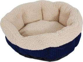 img 4 attached to 🐾 Aspen Pet Self-Warming Corduroy Pet Bed - Various Shapes and Colors