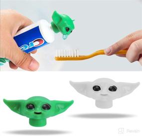 img 4 attached to Baby Yoda Toothpaste Topper 2022: Fun 🦷 Toothpaste Dispenser for Kids & Adults - 2 Pack