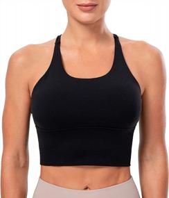 img 3 attached to Ultimate Comfort And Support: Lavento Women'S Longline Sports Bra For Medium-Impact Workouts And Yoga