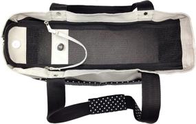 img 1 attached to 🐶 Cредний черно-белый сумка-переноска для собак PET LIFE модного дизайна со спотами