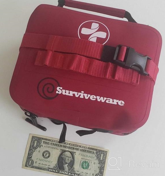 img 1 attached to 🚑 Surviveware Waterproof Premium First Aid Kit - Small Kit for Cars, Boats, Trucks, Hurricanes, Tropical Storms, and Outdoor Emergencies - 100 Piece review by Patrick Johnson