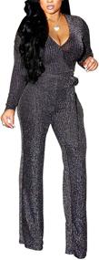 img 4 attached to 💃 LightlyKiss Casual Spangly Jumpsuits: Sparkle in Clubwear Women's Clothing Collection!