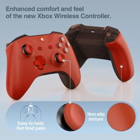 img 3 attached to Wireless Xbox Controller With Audio Jack - Compatible With Xbox Series X/S, Xbox One, And PCs Running Windows 7/8/10 - Red
