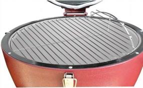 img 2 attached to SELEWARE SUS304 Stainless Steel Hinged Cooking Grate, Barbecue Grill Care Fits For Most 19 Inch Charcoal Kettle Grills Like Weber, Char-Broil And Other Grills
