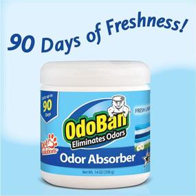 img 2 attached to 🌬️ OdoBan Solid Odor Absorber Eliminator: Fresh Linen Scent, 14 Ounces, 3-Pack for Home & Small Spaces