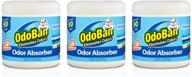 🌬️ odoban solid odor absorber eliminator: fresh linen scent, 14 ounces, 3-pack for home & small spaces логотип