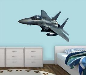 img 1 attached to Fighter Jet Wall Sticker Decal 24"H X 38"W VWAQ-PAS17 Aircraft Vinyl