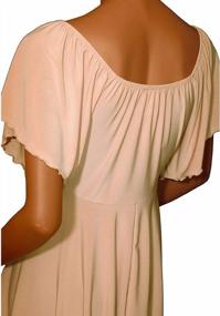 img 1 attached to Plus Size Women'S Tops: Caramel Tan A-Line, Sexy V-Neck Drawstring Blouse For Business Casual Outfits