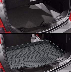 img 2 attached to 🚗 Kaungka Cargo Liner Rear Cargo Tray Trunk Floor Mat - Waterproof Protector for Buick Encore 2013-2021, Chevy Trax 2014-2021