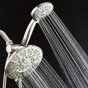 img 2 attached to AquaDance Brushed Nickel Shower Combo - 30 Settings, Anti-Clog & Microban Protection From Mold/Mildew/Bacteria