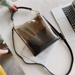 img 1 attached to Transparent Shoulder Messenger Crossbody Waterproof Women's Handbags & Wallets ~ Shoulder Bags