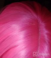 img 1 attached to 👩 Stylish and Versatile SARLA Hot Pink Lace Front Wig: Synthetic 28 Inch Long Silky Straight Hair Wigs for Black White Women - Heat Resistant, Glueless, and Colorful! review by Michael Langelius