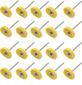 img 2 attached to Leather Polishing Buffing Wheel With Mandrel For Rotary Tools 2.35Mm Shank - NIUPIKA (20 Pack)