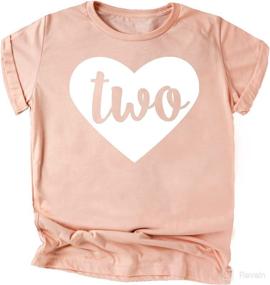 img 2 attached to Heart Birthday Toddler Second Outfit Apparel & Accessories Baby Girls best: Clothing