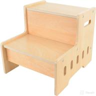 🪜 victostar wooden 2 step stool for kids and adults – ideal for bathroom, potty training, kitchen, and closet logo
