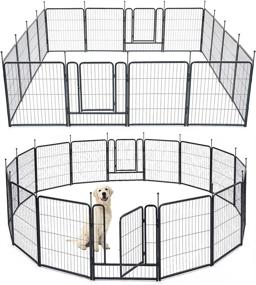 img 4 attached to TMEE Playpens Outdoor Exercise Playpen