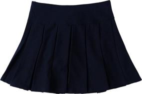 img 1 attached to Bienzoe Stretchy Pleated Adjustable Uniforms Girls' Clothing ~ Skirts & Skorts