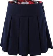 bienzoe stretchy pleated adjustable uniforms girls' clothing ~ skirts & skorts logo