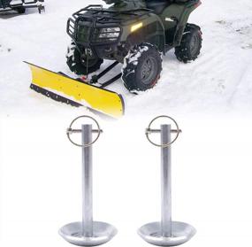 img 4 attached to 2Pcs Snow Plow Skid Shoes - Fits Moose ATV UTV 5/8" Shaft - ELITEWILL Replacement Parts
