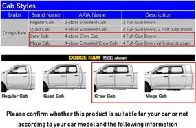 img 2 attached to 🚘 Lightronic WV94109 Dark Smoke Tape-on Window Visor Deflector Rain Guard - Set of 4PCS for 2009-2018 Dodge Ram 1500 Crew Cab, 2010-2022 Ram 2500/3500 Crew Cab & Mega Cab, 2019-2022 Ram 1500 Classic Crew Cab