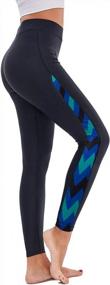 img 4 attached to Women'S High Waisted UV Rashguard Surf Leggings For Swimming - Scodi Swim Pants