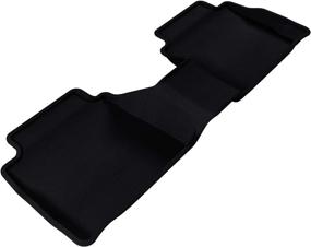 img 4 attached to 🚗 3D MAXpider L1FR06021509 Custom Fit Second Row All-Weather Floor Mat: Ford Fusion/Lincoln MKZ - Kagu Rubber (Black)