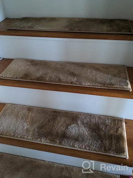 img 1 attached to Upgrade Your Stair Safety With SUSSEXHOME Polypropylene Carpet Strips - Easy To Install Runner Rugs W/ Double Adhesive Tape - Set Of 7 Decorative Mats In Brown review by Justin Cage