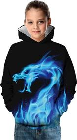 img 1 attached to Hoodies Pullover Sweatshirts Pocket Graphic Boys' Clothing at Fashion Hoodies & Sweatshirts