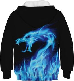 img 3 attached to Hoodies Pullover Sweatshirts Pocket Graphic Boys' Clothing at Fashion Hoodies & Sweatshirts