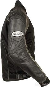 img 1 attached to NexGen SH2153 XL BLK ORANGE Leather X Large Motorcycle & Powersports for Protective Gear