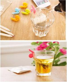 img 1 attached to 🐌 Set of 10 Adorable Snail-shaped Silicone Tea Bag Holders for Cups, Mugs - Colorful Gift Pack