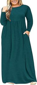 img 4 attached to AUSELILY Womens Sleeve Dresses Pockets Women's Clothing : Dresses