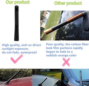 img 3 attached to SaferCCTV Car Antenna - 4.7-Inch Carbon Fiber Mazdaspeed Sports Short Antenna for Enhanced Performance - Compatible with Mazda 2, 3, 5, 6, CX-7, CX-9, RX-8, MX-5 Miata - Most Models