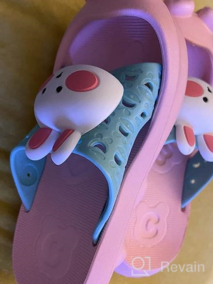 img 1 attached to 👟 Unisex Toddler Sandals - Shower Slippers for Boys' Shoes review by Justin Kedzior