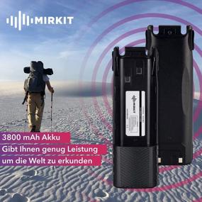 img 2 attached to MIRKIT 3800 MAh UV82 Battery BL-8 7.4V Li-Ion Compatible With Baofeng UV-82 MK3/5 UV 82HP UV 82 UV 82C Gmrs V1 MURS V1 Baofeng Accessories Baofeng Extended Battery Radio