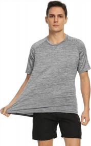 img 2 attached to Мужские спортивные футболки Dry Fit, упаковка из 4-5 влагоотводящих упражнений, фитнеса, спортивной одежды, топы с коротким рукавом для тренировок в спортзале