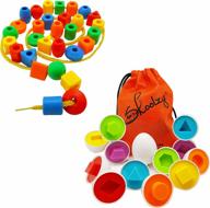 привлеките младших школьников с помощью интерактивной игрушки-яйца skoolzy's lacing beads для дошкольников логотип