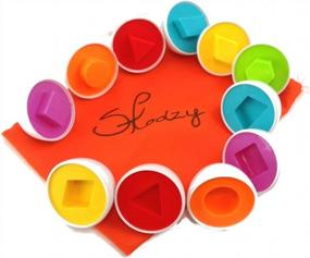 img 1 attached to Привлеките младших школьников с помощью интерактивной игрушки-яйца Skoolzy'S Lacing Beads для дошкольников