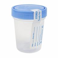 dealmed single use urine specimen cups with leak-resistant screw-on lid and id label, 4 oz capacity, pack of 1 logo