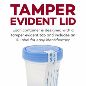 img 1 attached to Dealmed Single Use Urine Specimen Cups With Leak-Resistant Screw-On Lid And ID Label, 4 Oz Capacity, Pack Of 1