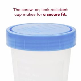 img 2 attached to Dealmed Single Use Urine Specimen Cups With Leak-Resistant Screw-On Lid And ID Label, 4 Oz Capacity, Pack Of 1