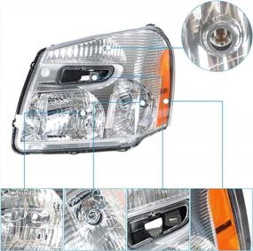 img 2 attached to Upgrade Your Chevy Equinox Lighting With Labwork Halogen Type Projector Headlight Assembly Pair