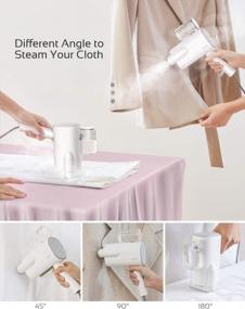 img 4 attached to Effortlessly Smooth Clothes With Deerma Handheld Portable Garment Steamer