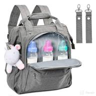 🎒 loveli-bi diaper bag backpack: spacious & waterproof baby diaper bags for twins, babies, and parents with changing pad - stylish mochilas for boys and girls logo